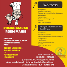 Untuk saat ini kami sedang melakukan pengembangan proyek apartemen dengan nama solo urbana residence. Lowongan Kerja Rumah Makan Solo Belajar