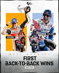 First Back-To-Back wins for Marc Marquez since 2021 : r/motogp