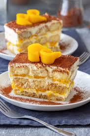Place the top of the ladyfinger on top of the puddings and gently press into place. Mango Tiramisu Recipe Happy Foods Tube