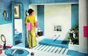 50+ exciting bathroom decor ideas to take yours from functional to fantastic. Retro Blue Tile Bathroom Decorating Ideas