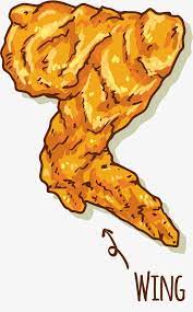 Now draw the chicken's head. Fried Chicken Full Wings Png And Vector Chicken Illustration Fried Chicken Chicken Drawing