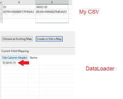 Data Loader Invalid Field Mapping In Dataloader Salesforce Stack Exchange