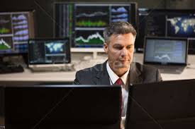 It has ability to manage your iot system as one intelligent, robust project. Stock Market Broker Looking At Multiple Computer Screen Stock Photo C Andreypopov 8906670 Stockfresh