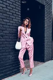 Black And Pink Suit Women Power Pink What Do You Think Woman Suit Fashion Girl Suits Suits For Women
