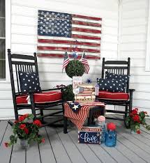 So decorate your table and door in style this independence day by crafting some awesome decorations in red white and blue. Trees N Trends Fourth Of July Decor Porch Decorating Front Porch Decorating