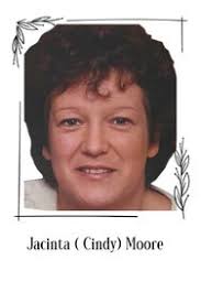 Condolence Book for Jacinta (Cindy) Moore (née Kelly) (Balbriggan, Dublin) 