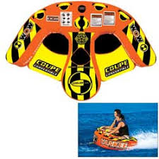 Wow coupe 1 person towable tube. Wow Sports Yankee Coupe Towable Tube And Floating Lounge West Marine