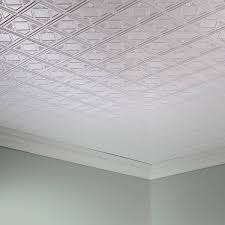Save big on our selection of fasade backsplash, ceiling & wall panels, and accessories! Fasade Traditional Style Pattern 4 Decorative Vinyl 2ft X 4ft Glue Up Ceiling Tile In Matte White
