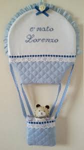 Oggi come oggi non è più così scontato,. Fiocco Nascita Mongolfiera Piquet Con Ricamo Punto Croce Etsy