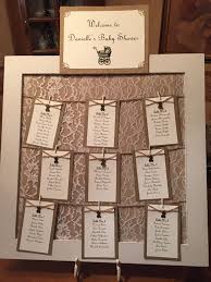 neutral gender rustic baby shower seating chart in 2019