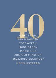 Kaarten Verjaardag Leeftijden Verjaardagskaart 40 Jaar Hallmark