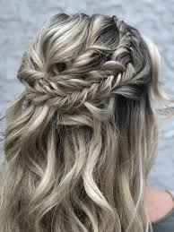 Boho Braids Half Up Bridesmaid Hair Long Bridesmaid Hair Half Up Wedding Hairstyles Bridesmaid