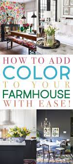 How To Add Color To Your Farmhouse With Ease The Cottage Market Farmhouse Decor Farm House Living Room Modern Farmhouse Decor