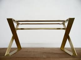 Modern Solid Brass Gold Dining Table Base 28 H X Etsy Brass Table Base Stainless Steel Table Legs Dining Table Gold