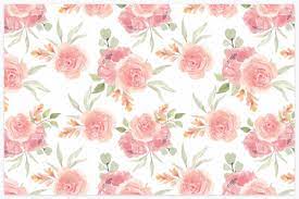 Summer seamless watercolor pattern with pink peonies and roses on a white background. Watercolor Floral Seamless Pattern Grafik Von Elsabenaa Creative Fabrica
