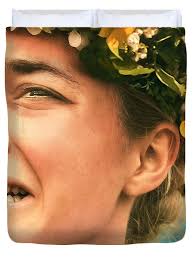 Midsommar a24 Minimalist Shower Curtain by Harry Clancy