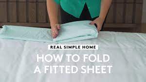 The easy fold fitted sheet was born out of my sheer frustration with folding fitted sheets. How To Fold A Fitted Sheet Rs Home Real Simple Youtube