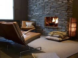 The black pebble flame bed can also be customized with any decorative fill. 40 Stone Fireplace Designs From Classic To Contemporary Spaces