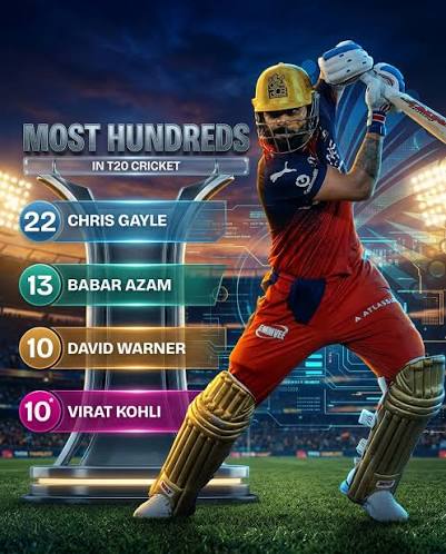 Virat Kohli now holds the joint 3rd-most hundreds in T20 cricket history  🐐🔥 Another incredible milestone for one of the greatest batters the game  has ever seen 👑🏏 Records keep falling, but