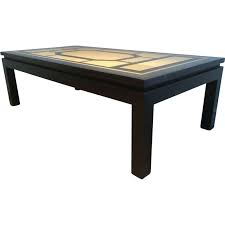 Furinno simple design coffee table, french oak grey/black. French Vintage Black Coffee Table In Wood 1960 Design Market