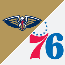 The logo portrays the patriotic nature of the united states, prominently featuring the colors red, blue and white. Pelicans Vs 76ers Game Recap May 7 2021 Espn