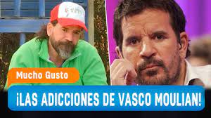 Vasco moulian herrera (santiago, 7 de junio de 1972) es un actor, empresario, director y guionista de teatro y presentador de televisión chileno. Vasco Moulian Yo Soy Alcoholico Yo Soy Ludopata Yo Tengo Adicciones Mucho Gusto 2019 Youtube
