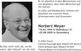 Traueranzeigen von Norbert Meyer
