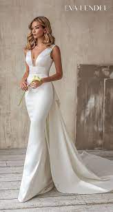 Eva Lendel 2021 Wedding Dresses Less Is More Bridal Collection Wedding Inspirasi Classy Wedding Dress Satin Wedding Gown Chic Wedding Dresses