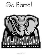 Sea to shining sea map of usa states (01): Alabama Crimson Tide Coloring Page Twisty Noodle