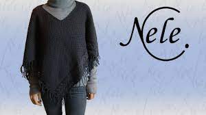 Du möchtest eine mütze haben, aber hast keine lust, in die stadt zu fahren? Poncho Stricken Einfach Gestrickter Poncho Mit Zopfmuster Diy Anleitung By Nele C Youtube