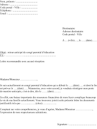 Maybe you would like to learn more about one of these? 43 Exemple De Lettre De Conge Parental