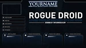 Looking for a new twitch overlay, obs overlay, animated overlay or stream design? Rogue Droid Free Star Wars Twitch Overlay