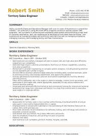 Territory Sales Engineer Resume Samples Qwikresume