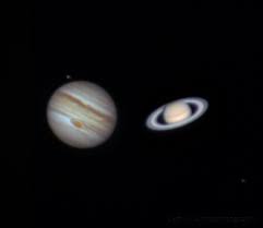 Jupiter And Saturn Through A 5 Inch Telescope Astronomy This video shows you a telescope view of jupiter and her galilean moons. jupiter and saturn through a 5 inch