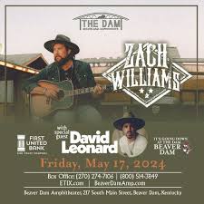 ZACH WILLIAMS with special guest David Leonard @ Beaver Dam Amphitheater