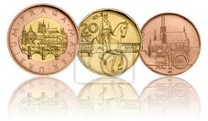 Tschechische Krone Munzen 50 Czk 20 Czk 10czk Funfzig Kronen Fototapete Fototapeten Brno Numismatische Vorderseitig Myloview De