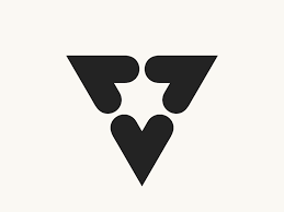 Love Triangle Clever Logo Design Creative Posters Geometry Design