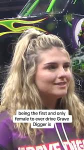 She's Krysten Anderson, the first female driver of Grave Digger. One of the  most famous Monster Trucks around the world. Here's her story and message  to all the females. #gravedigger #monstertruck ...