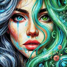 Portrait Diamond Painting mit Ausdrucksstärke und künstlerischem Flair