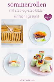 Diese Leckeren Und Gesunden Vietnamesischen Sommerrollen Sind Mit Gebackenem Erdnusstofu Glasnudel Sommerrollen Lebensmittel Essen Vietnamesische Sommerrollen