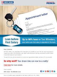Hdfc Bank Mailer Twowheeler Loan Loan First Bank Lettering