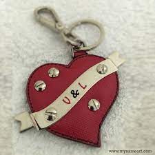 Successfully Created Your Name Image Leather Keychain Love Keychain Keychain