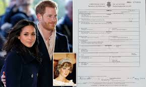 Meghan markle changed the name on archie's birth certificate. Meghan Markle Erases Her First Names Rachel Meghan From Archie S Birth Certificate Daily Mail Online