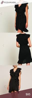 Black Ruffle Dress Never Worn Size X Small Please See