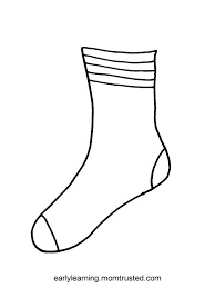 Other great ideas for text: Outline Santa Socks Drawing Novocom Top