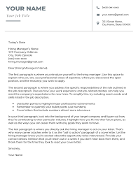 Whereas many cover letters arrive at their main marketable achievements and skills in the body paragraphs, this applicant has already hit on major points like achieving. Free Professional Cover Letter Templates Word Download 45 Designs