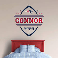 The New England Patriots Personalized Name Wall Decal From Fathead Is A Great Way To Personalize Young New England Patriotic Bedroom Patriots Name Wall Decals