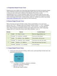 Rumus simple present tense verbal dan nominal. B Rumus Simple Present Tense