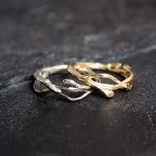 Fairy Elf Engagement Ring Google Search Organic Ring Design Twig Wedding Band Organic Engagement Rings