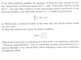 This ball has a certain force. A Toy Time Evolution Problem For Warmup If Newton S Chegg Com